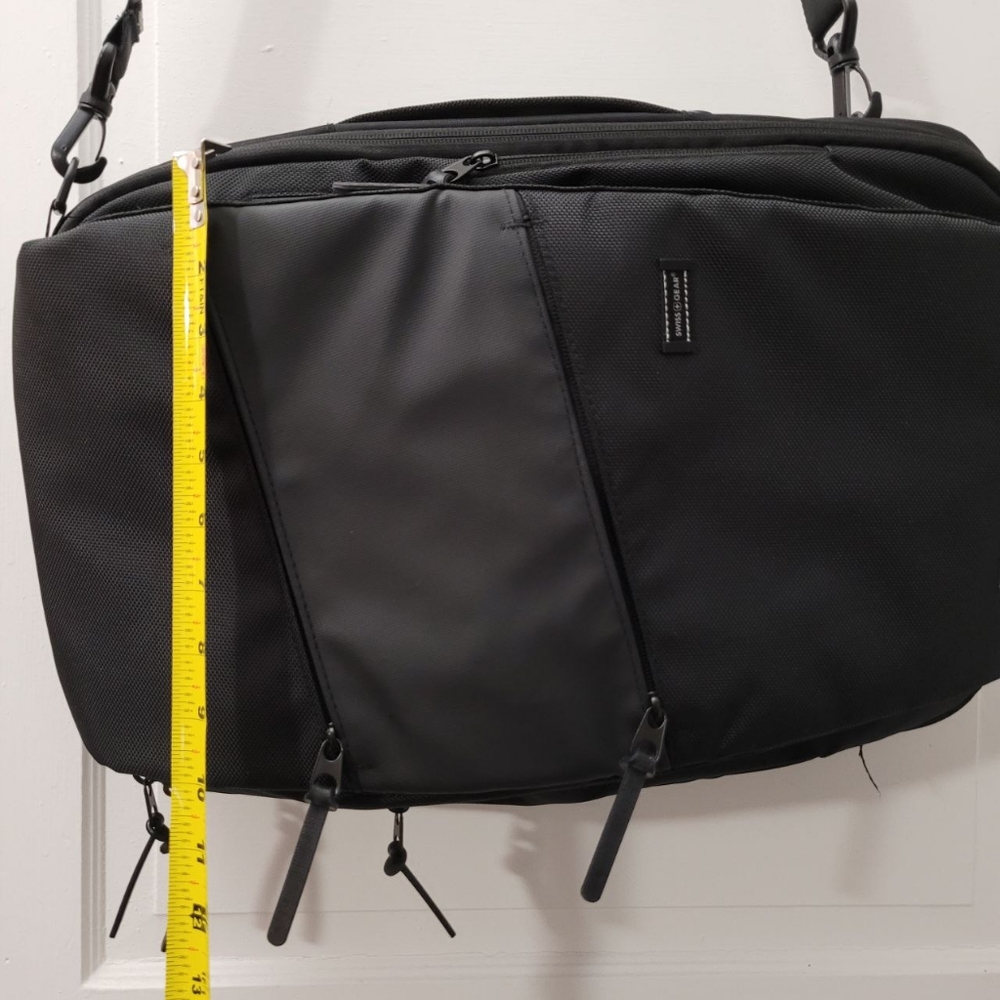 SWISSGEAR Hybrid 19” Backpack/Messenger - Black - Picture 7 of 15